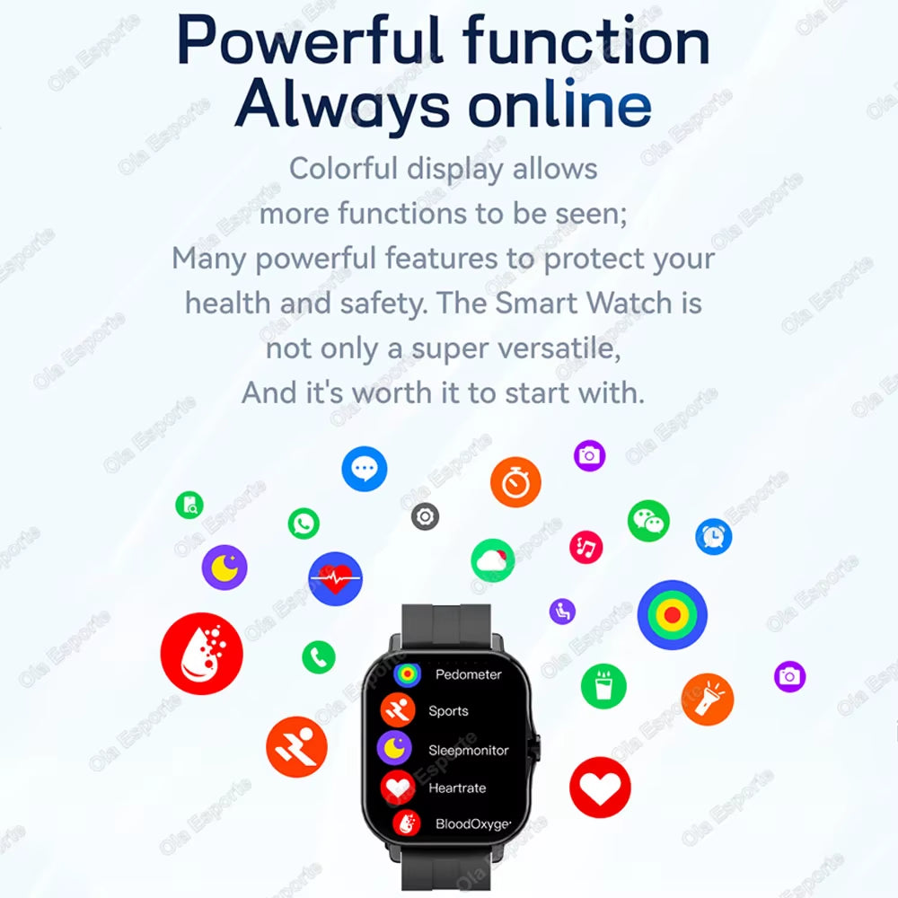 New in Smart Watch Phone Call Bluetooth GPS Tracker Smartwatch GPS DIY Watch Face Big Infinite Screen Smartbracelet Message Note